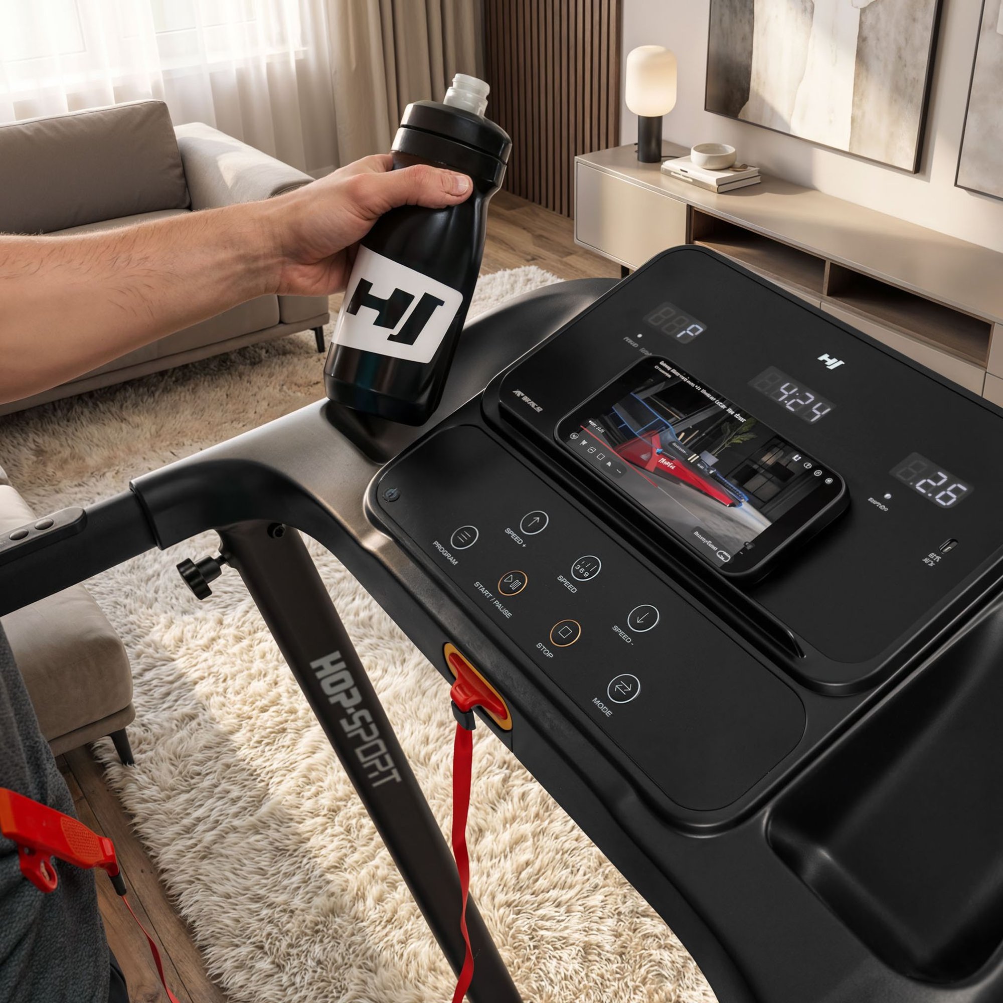 Tapis de course électrique HS-800LB Dorn pour la maison.