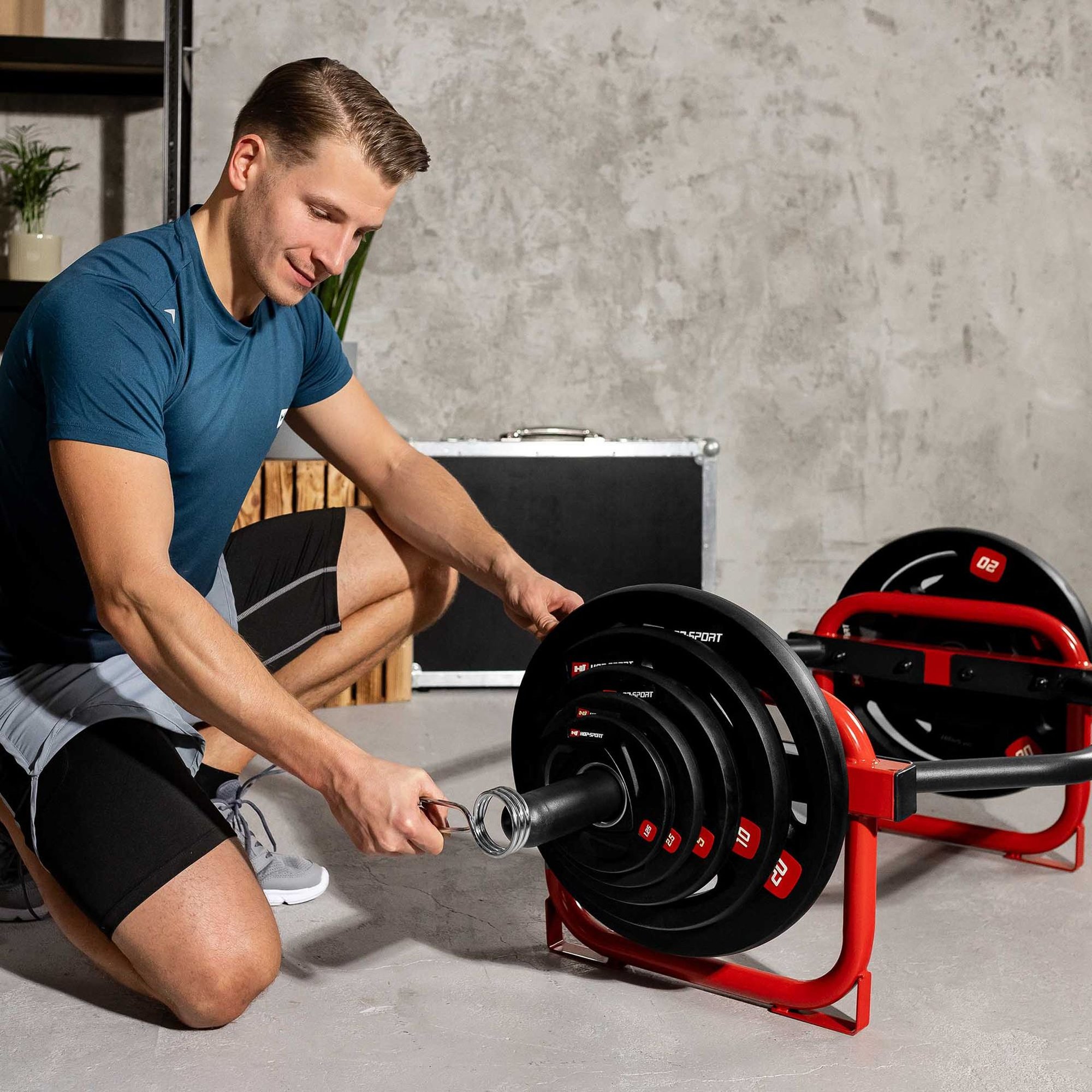 Trap Bar hexagonale Hop-Sport pour deadlift