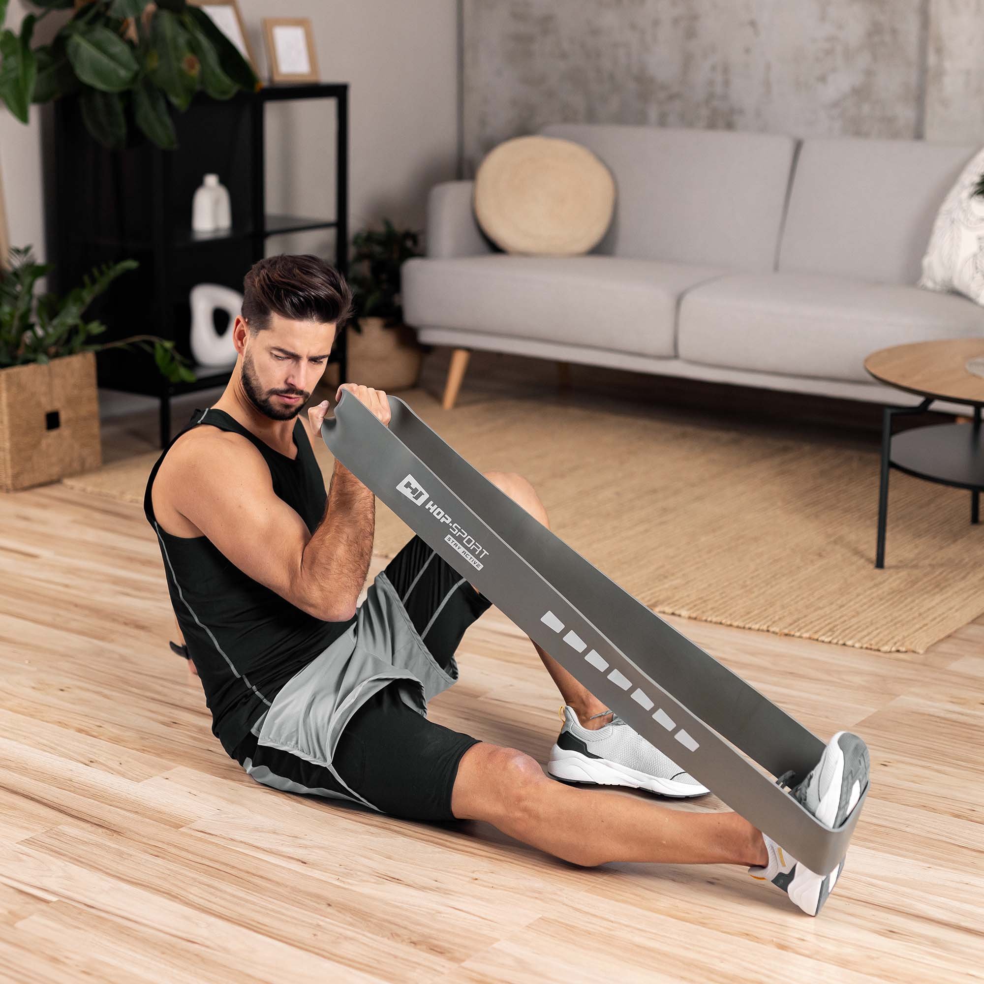 Bande de résistance en Latex offrant une charge progressive.